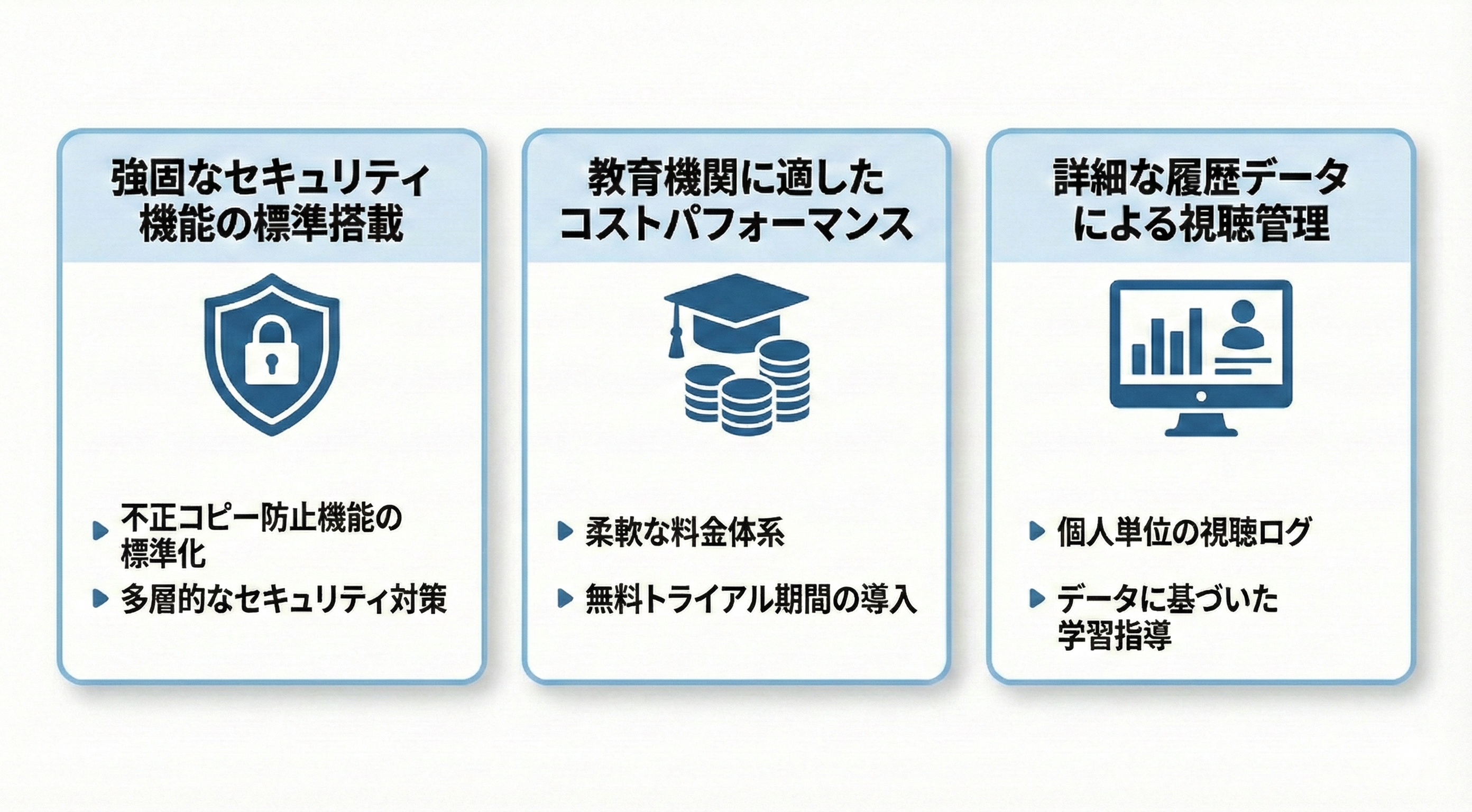 セキュアな動画配信システムを選ぶ3つの基準