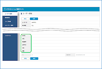 ユーザー情報管理