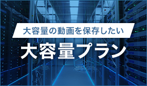 大容量の動画を保存したい『大容量プラン』